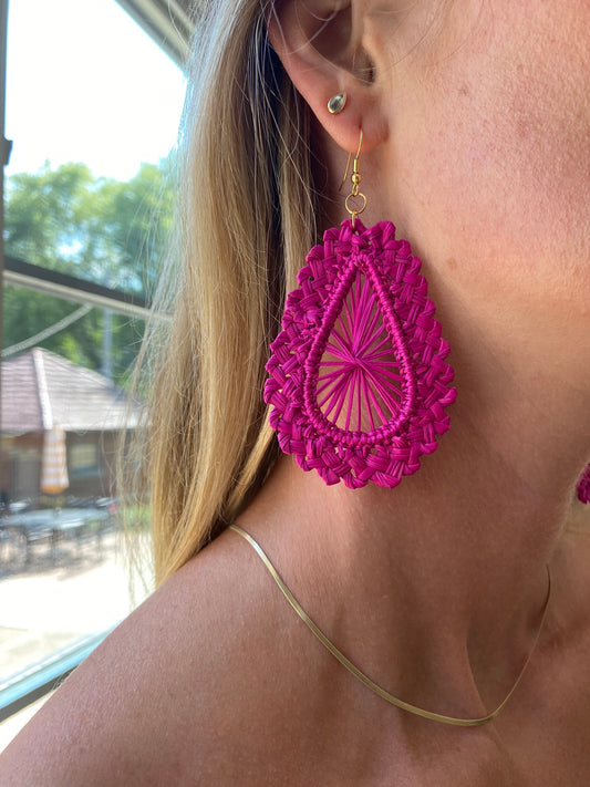 Our tear drop wise earrings