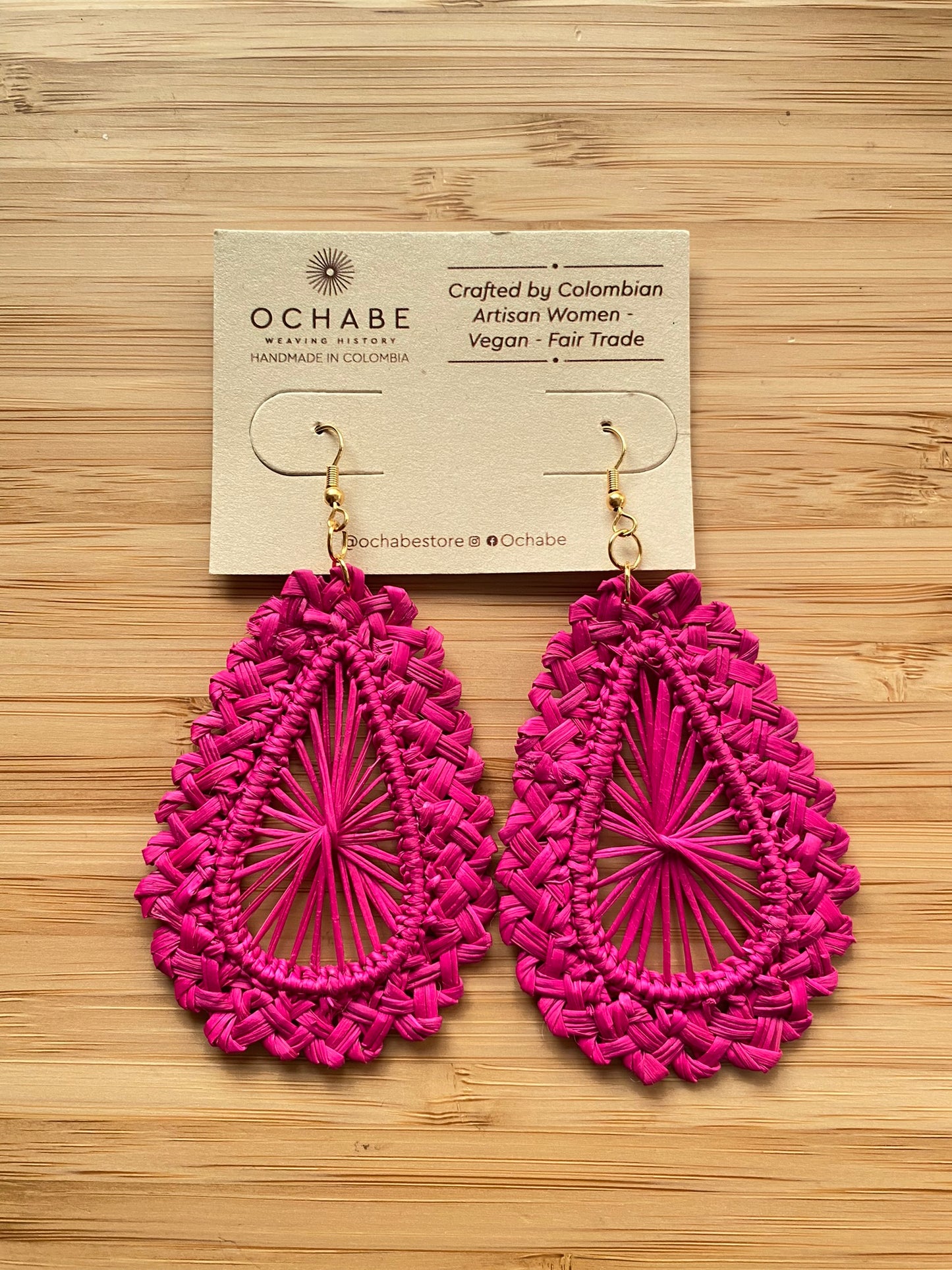Our tear drop wise earrings