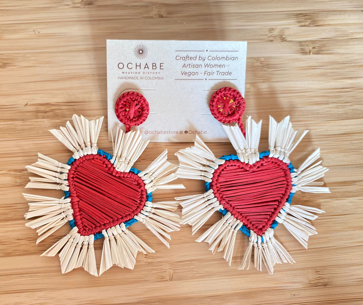 Mulata maxi heart earrings