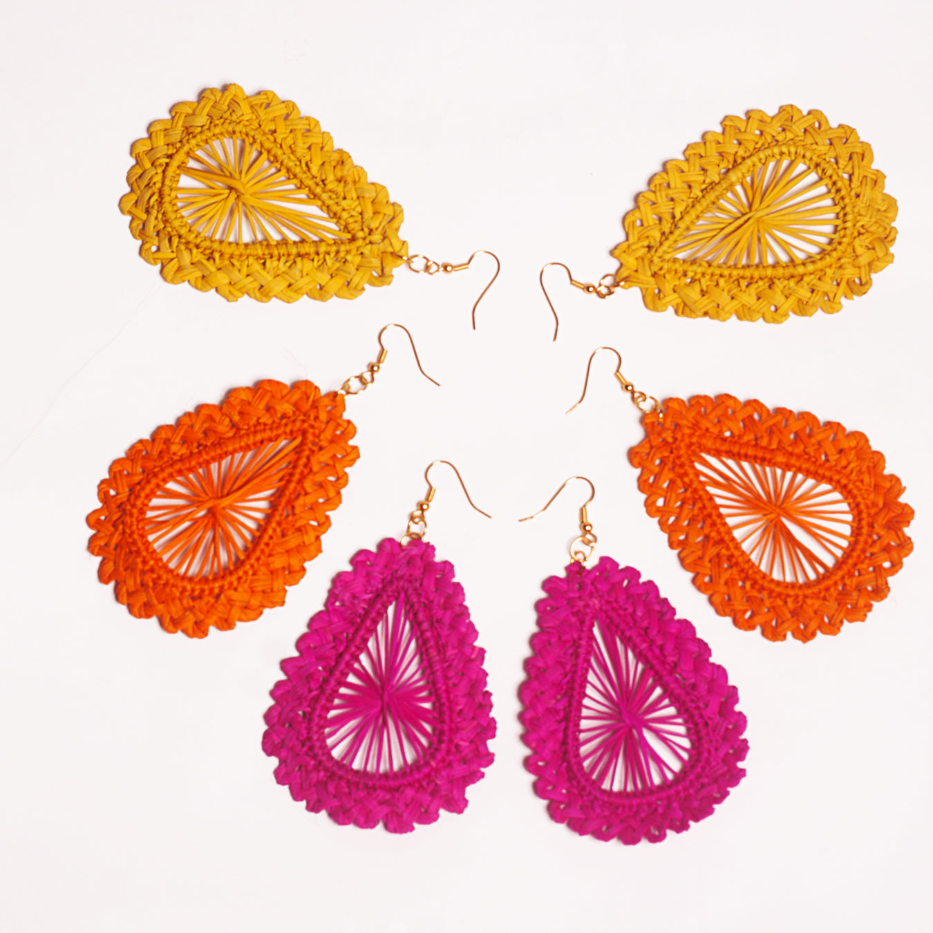Our tear drop wise earrings