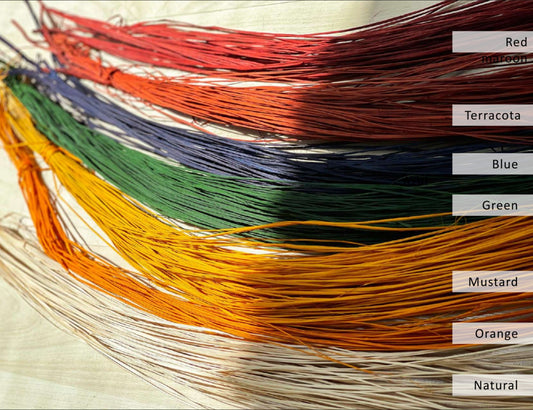 Natural Fiber Beige Iraca/Raffia Bunch