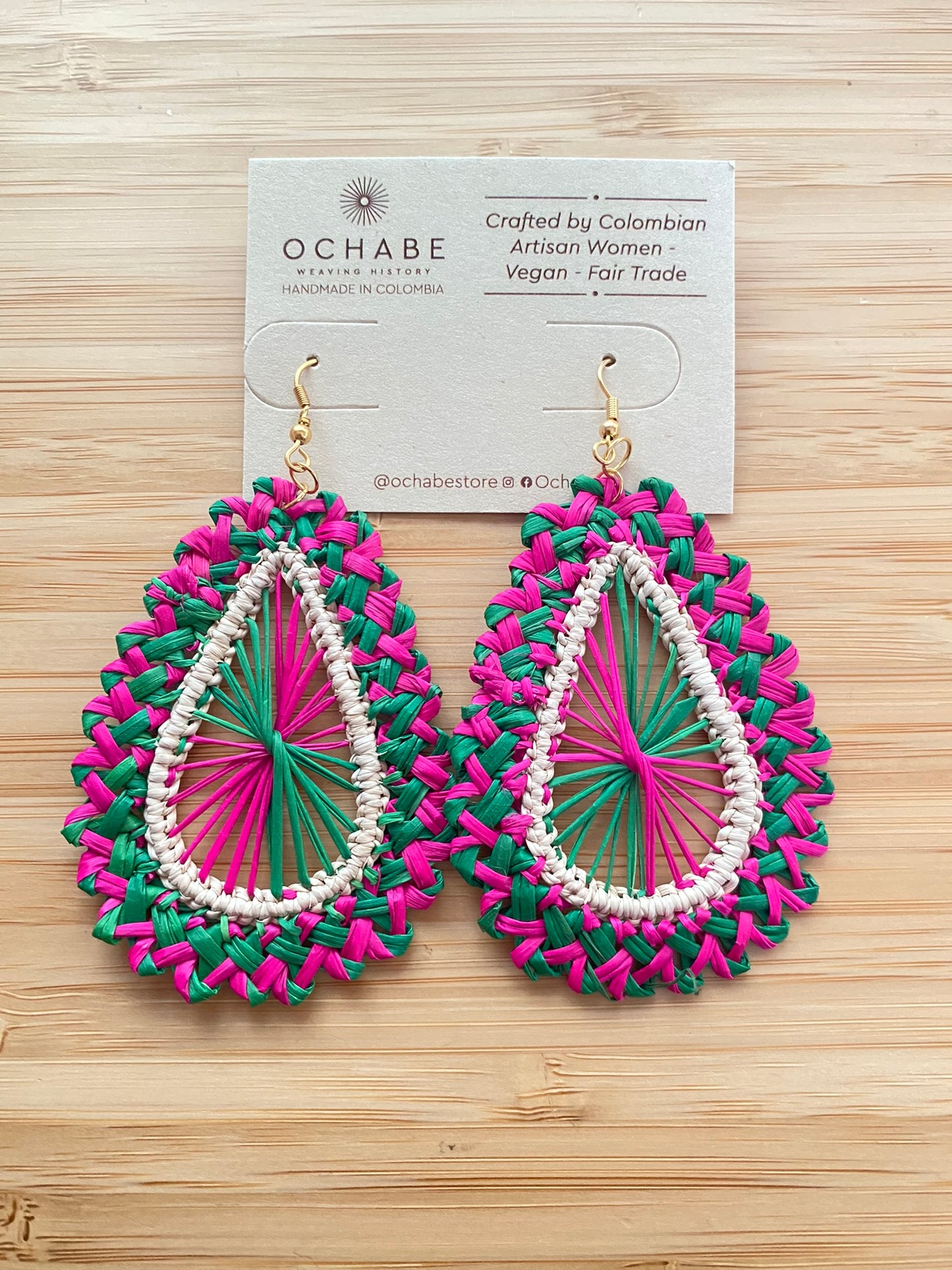 Our tear drop wise earrings