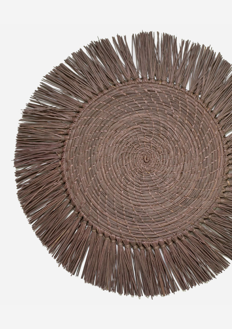 Natural Raffia Placemats, Boho Placemats & Table Charger