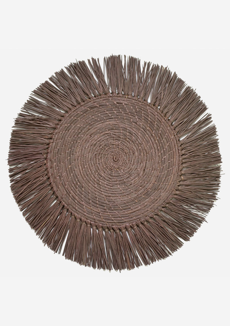 Natural Raffia Placemats, Boho Placemats & Table Charger