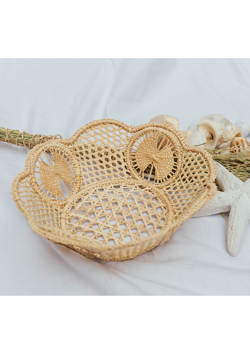 Bohemian Flower-Shaped Bread Basket
