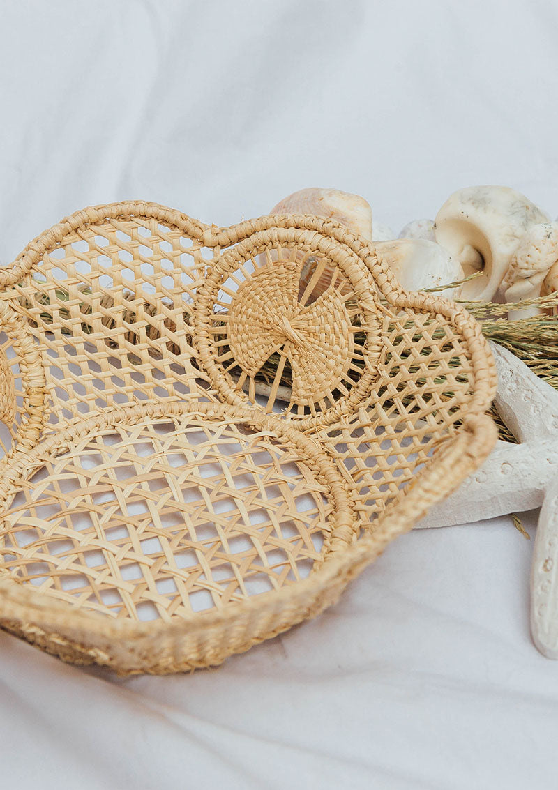 Bohemian Flower-Shaped Bread Basket
