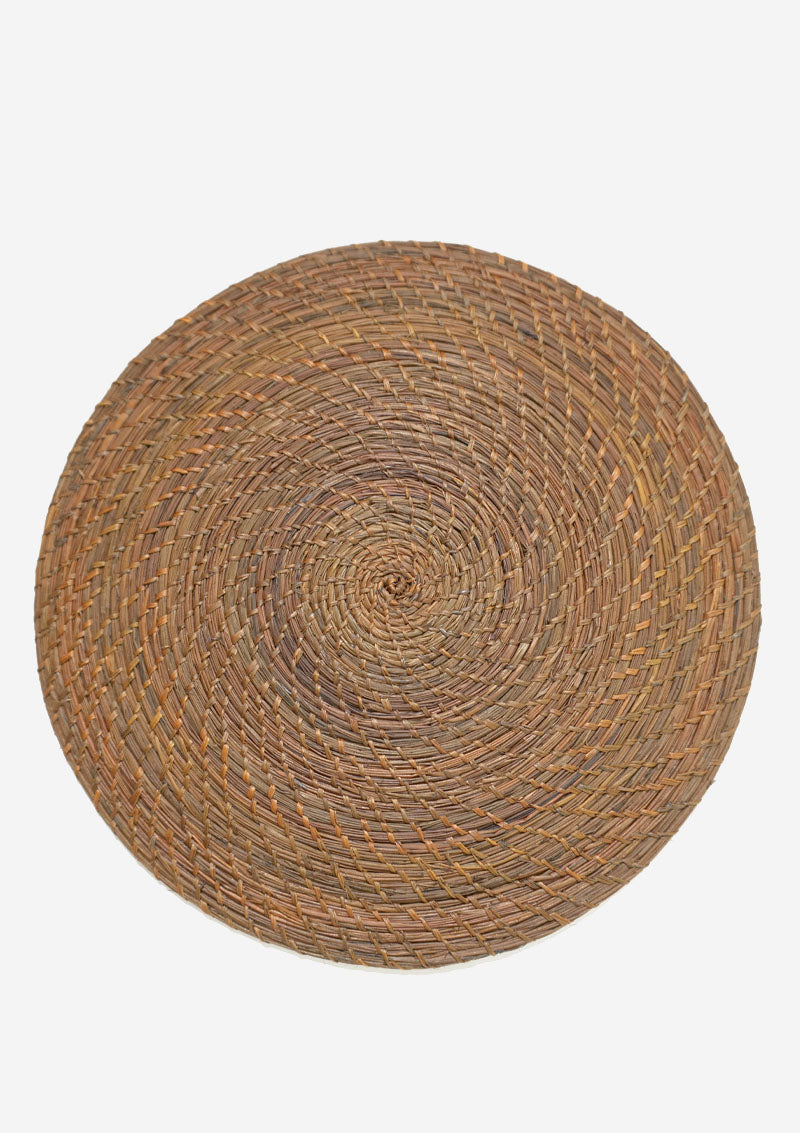 Round placemat, brown / Matoaka