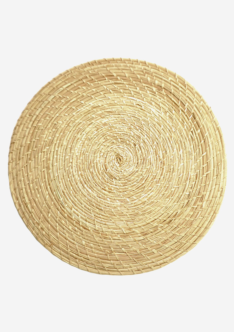 Round placemat, undyed color