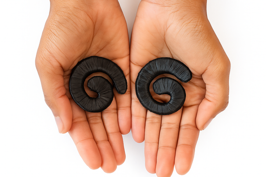 Parisian spiral studs earrings